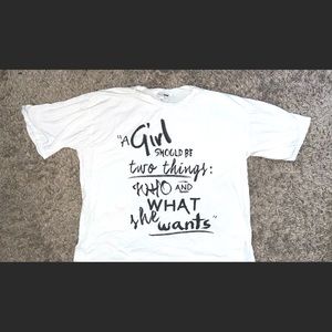 What She Wants Graphic Tunic - Off White